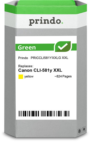 Prindo Green XXL geel inktpatroon